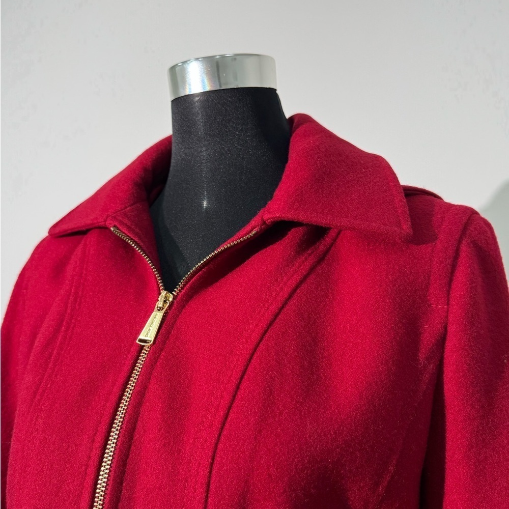 Michael Kors Vibrant Red Pea Coat